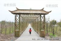竹花架建造