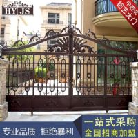 厂家直销 铝艺大门 高档庭院户外大门 量大可享出厂价