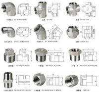 不锈钢铸造螺纹弯头、螺纹三通、管箍、活接头、管帽、堵头、外丝